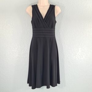 Petite Sophisticate Black A-line Swing Dress Latin Dance Practicewear Size S